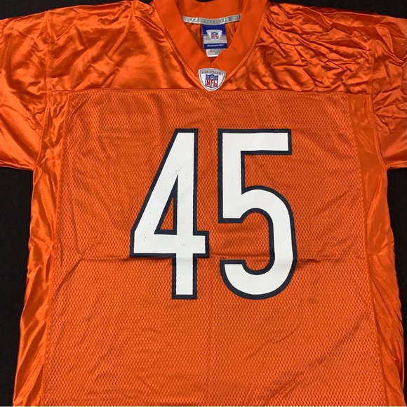 SOLD Rare Reebok Gary Fencik Chicago Bears #45 Orange Alternate NFL Jersey MeN M - Picture 3 of 7
